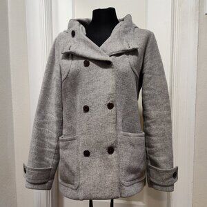 Gray wool Eddie Bauer peacoat